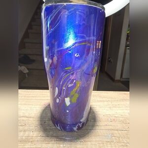 Colorful Abstract Blue Vase
